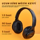 Zore M6 Plus Ayarlanabilir ve Katlanabilir Kulak Üstü Bluetooth Kulaklık - 4