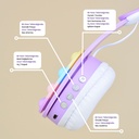 Zore B30 RGB Led Işıklı Kedi Kulağı Band Tasarımı Ayarlanabilir Katlanabilir Kulak Üstü Bluetooth Kulaklık - 2