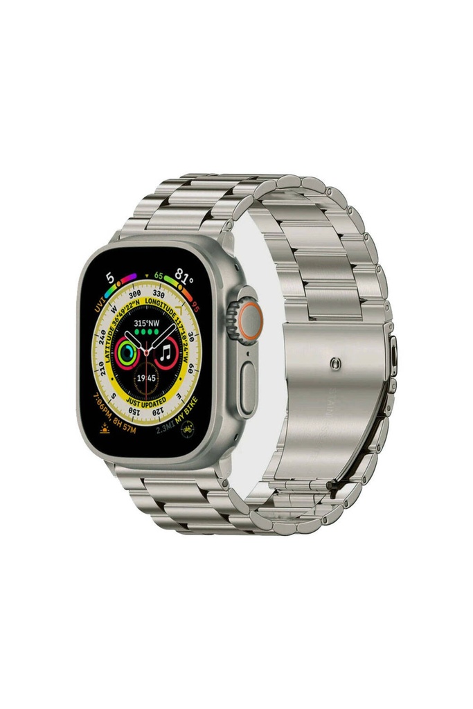 Apple Watch Ultra 49mm Uyumlu Zore KRD-93 Metal Kordon